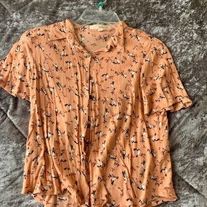 Light Weight Button Up Blouse